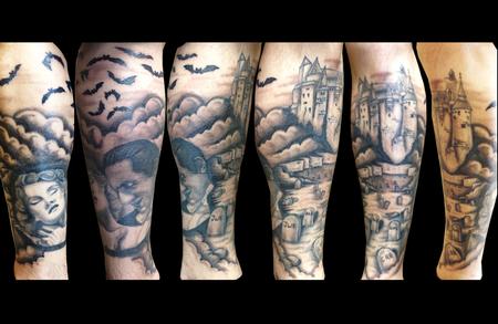 Ricky Borchert - Dracula leg sleeve